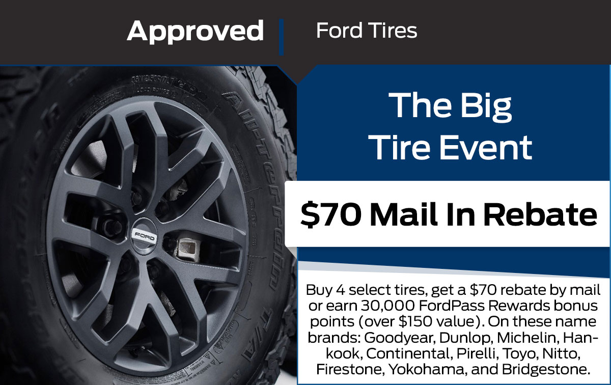 Ford The Big Tire Event Service Special Coupon