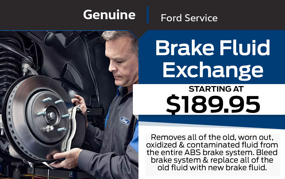 Ford Brake Fluid Exchange Special Coupon