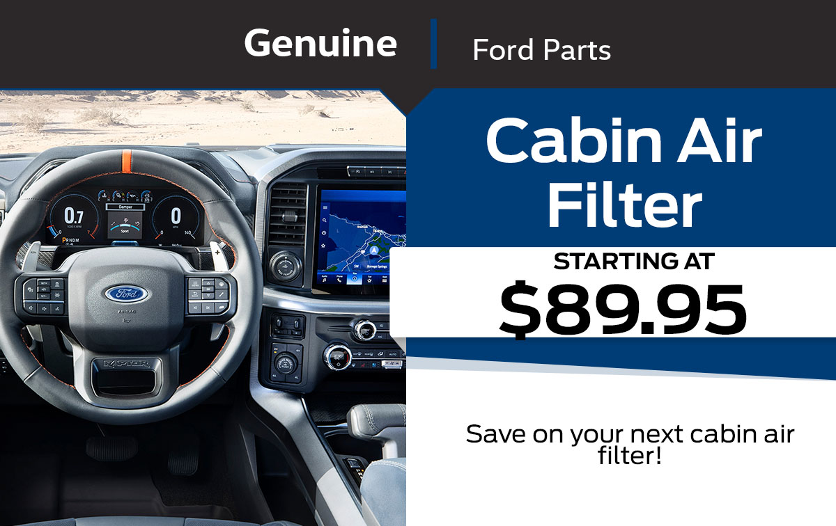 Ford Cabin Air Filter Special Coupon