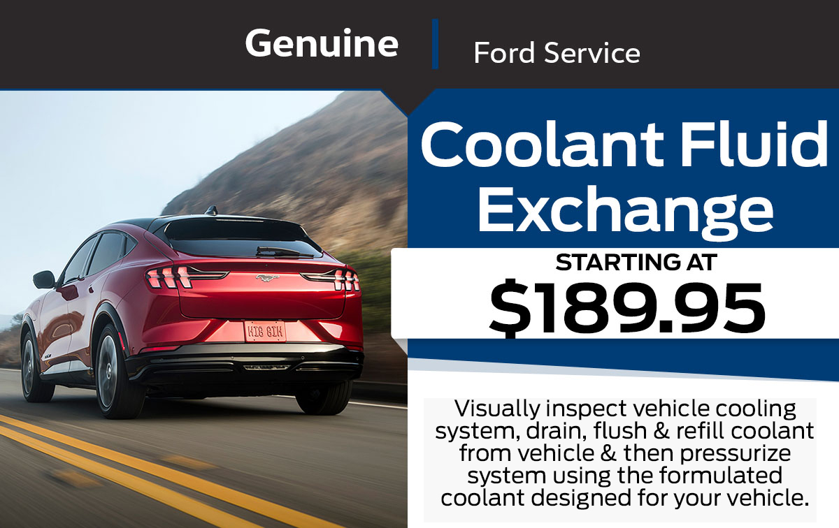 Ford Coolant Fluid Exchange Special Coupon