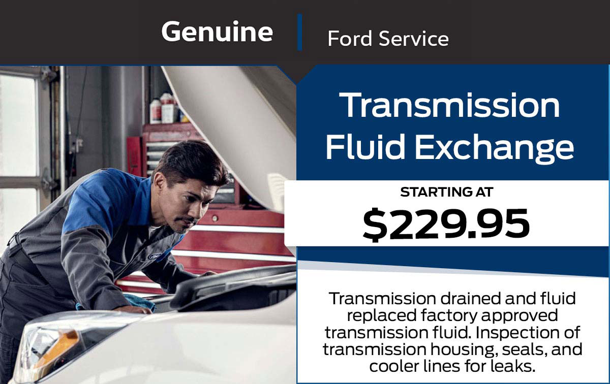 Ford Transmission Fluid Exchange Service Special Coupon