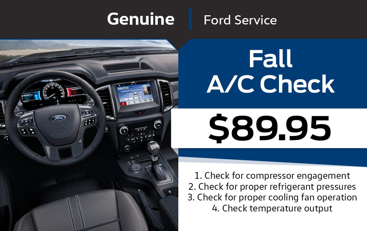 Ford Fall A/C Check Special Coupon