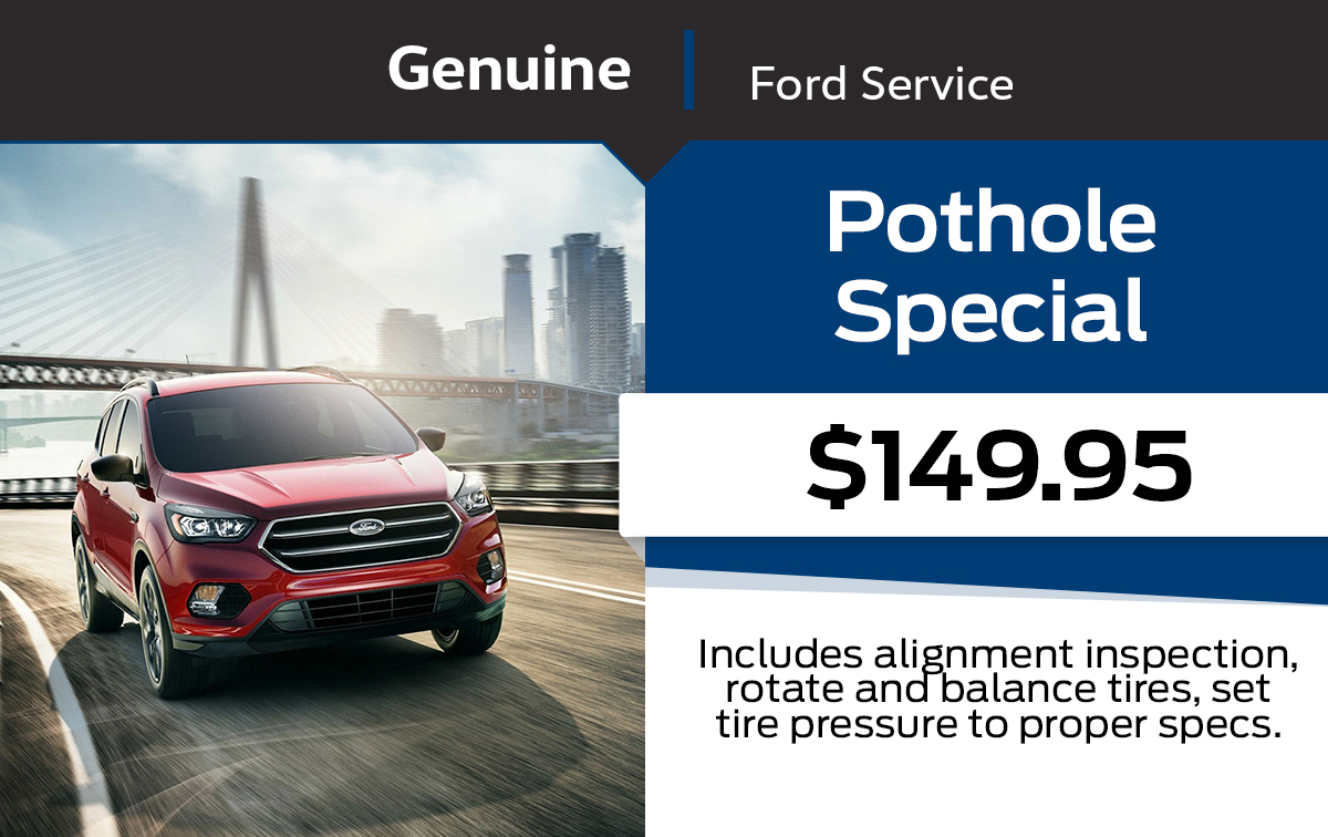 Ford Pothole Service Special Coupon