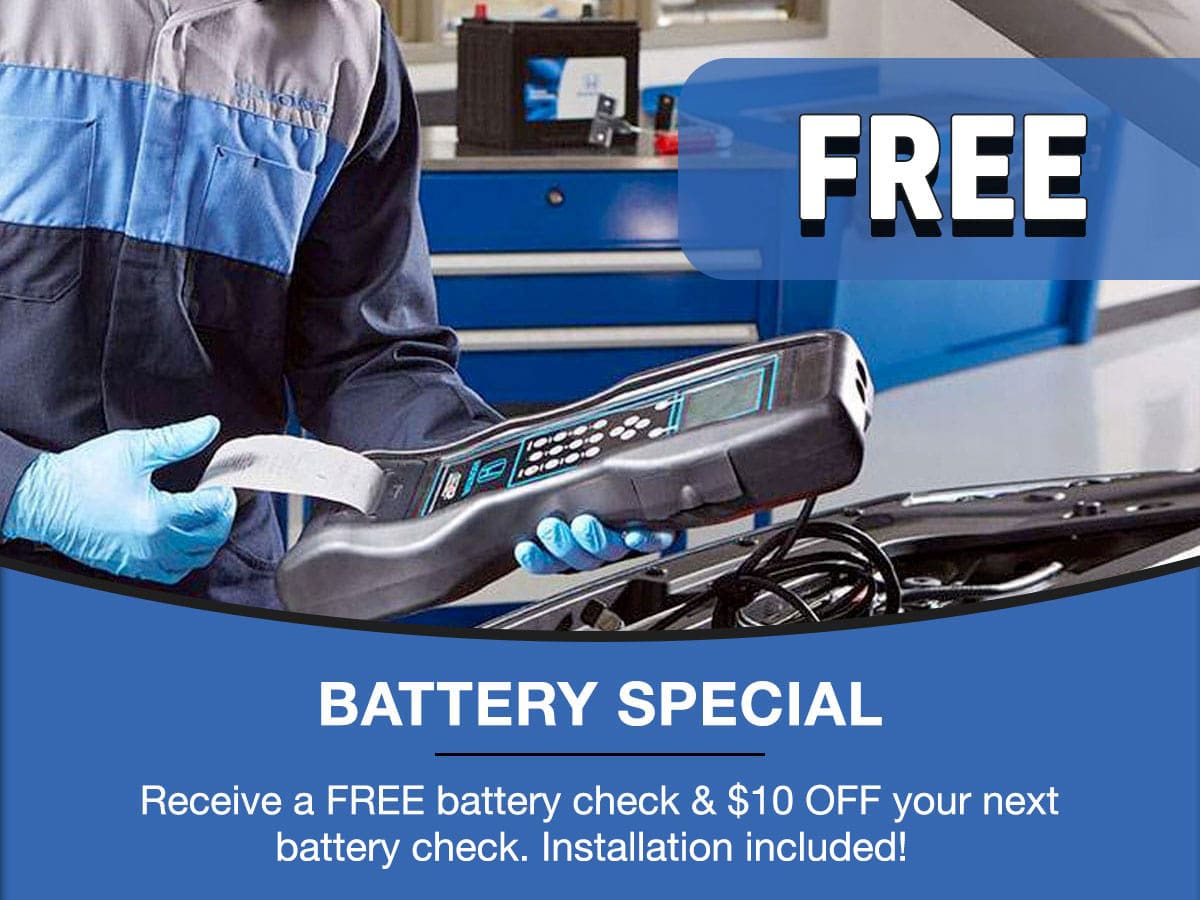 Battery Check Special Coupon Battery Check Special Coupon
