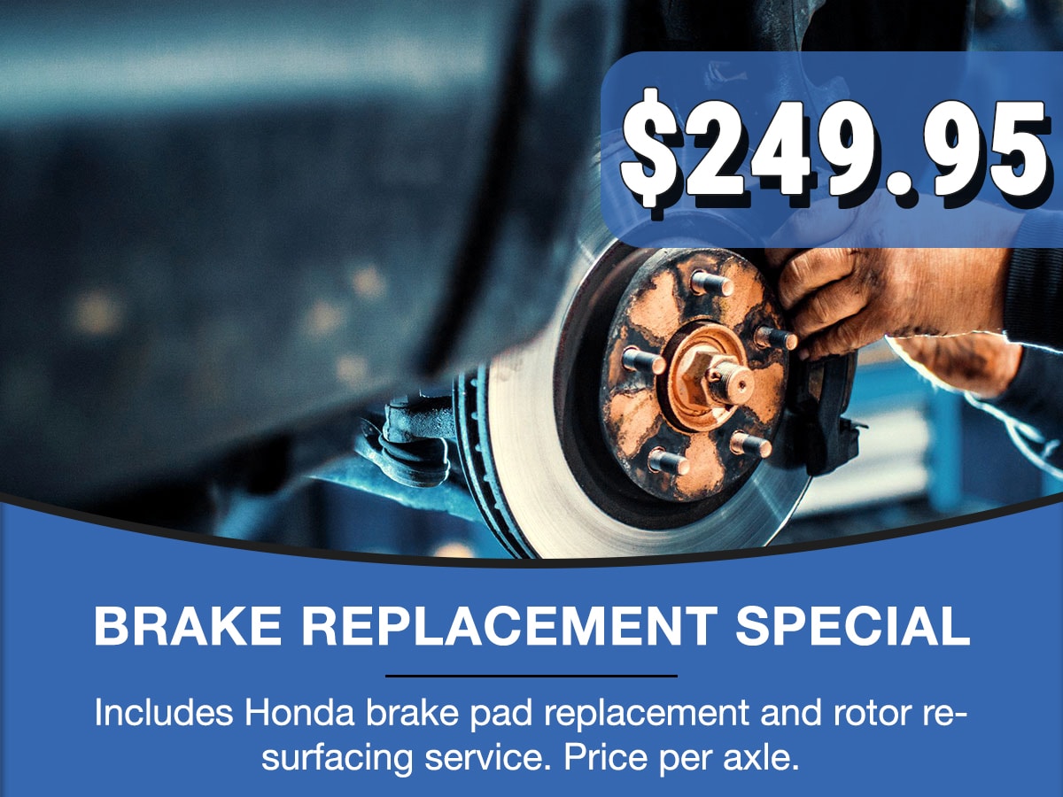 Rapids Honda Brake Replacement Service Special Coupon Rapids Honda Brake Replacement Service Special Coupon