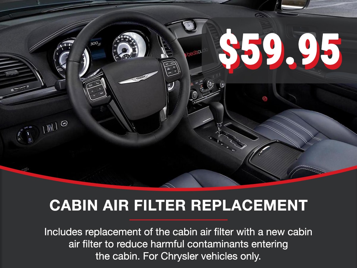 Cabin Air Filter Service Special Coupon