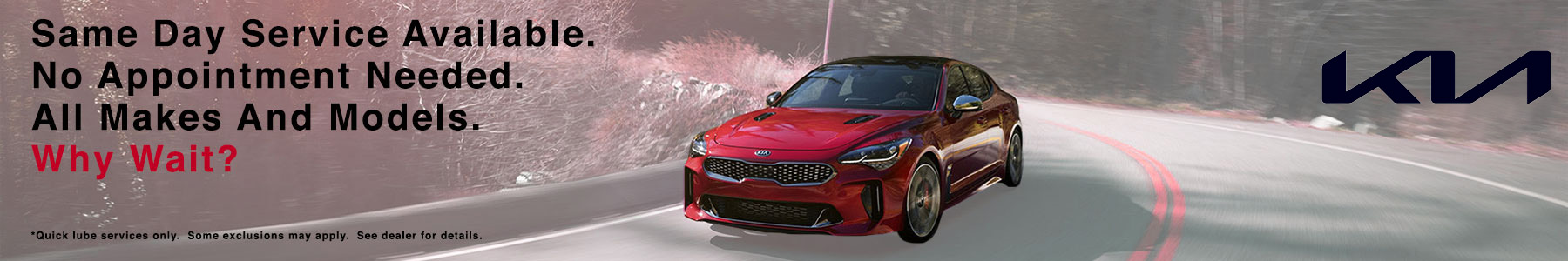 Kia Service Banner Kia Service Banner