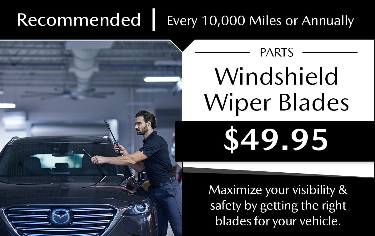 Mazda Windshield Wiper Replacement Service Special Coupon