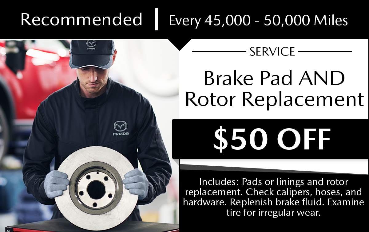 Mazda Brake Pad Replacement Service Service Special Coupon