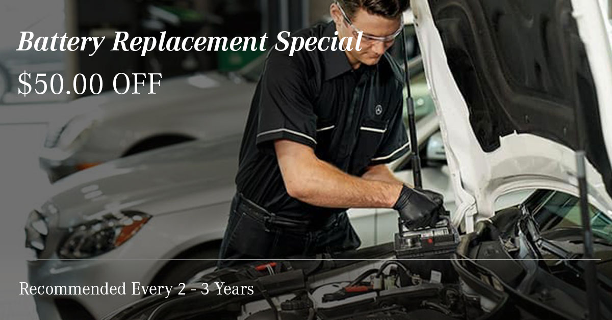 Mercedes-Benz Battery Replacement Service Special Coupon
