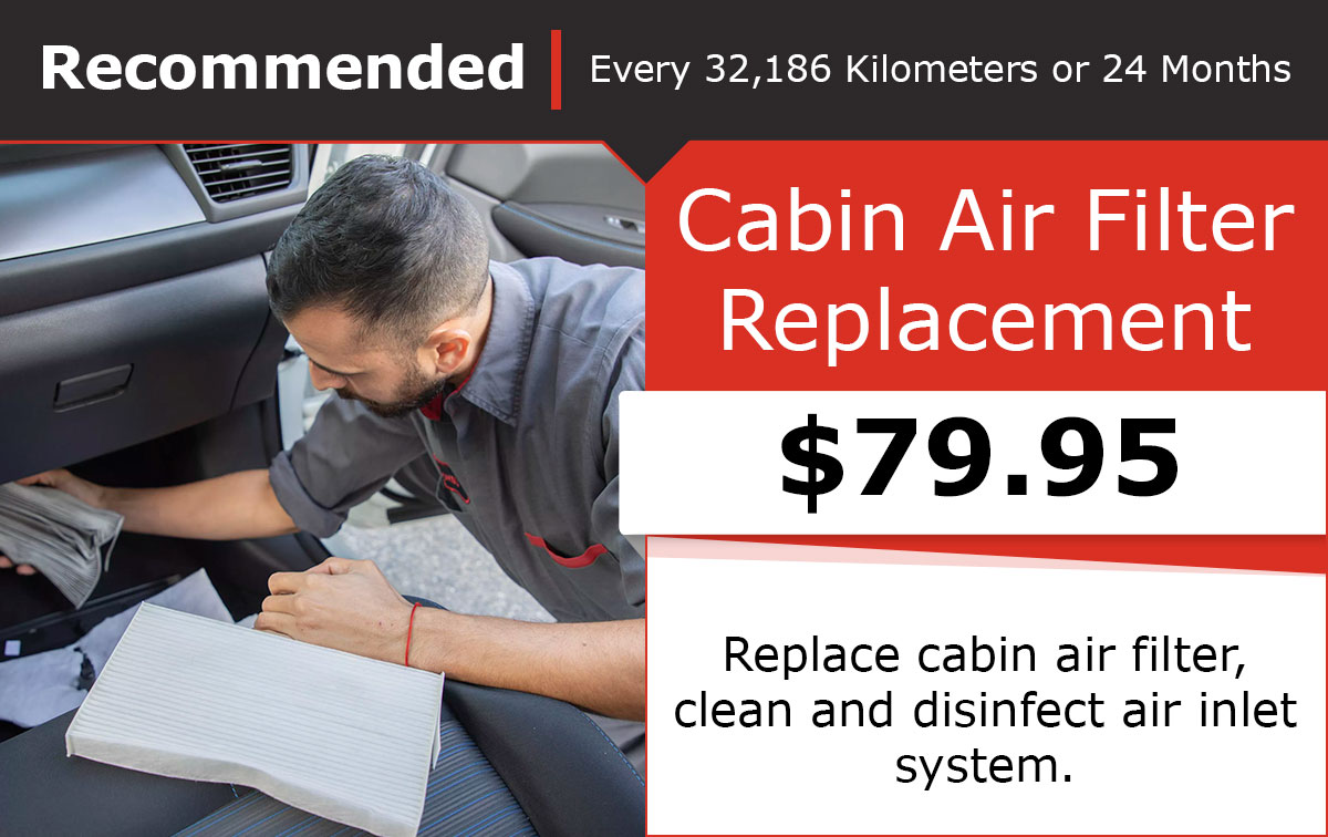 Nissan Cabin Air Filter Service Special Coupon