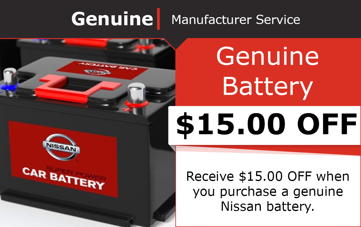 Nissan Genuine Battery Special Coupon