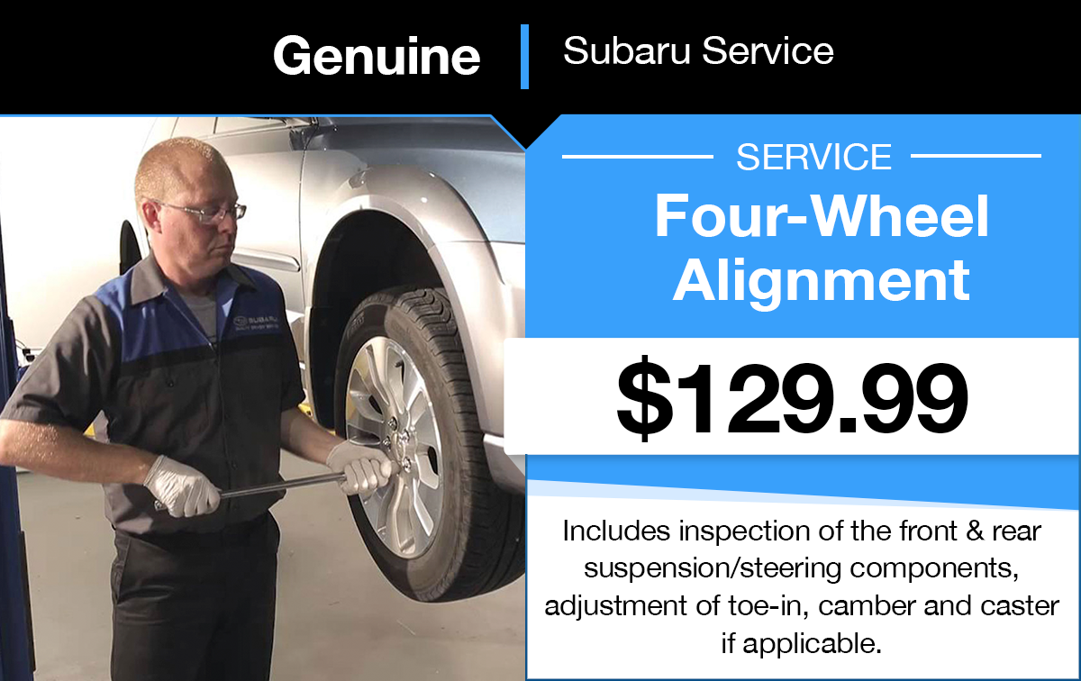 Subaru Four-Wheel Alignment Service Special Coupon