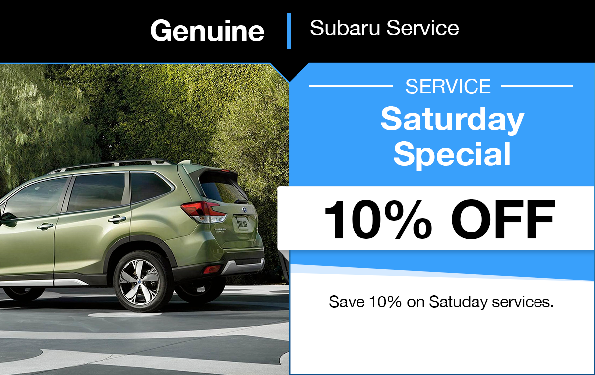 Subaru Saturday Service Special Coupon