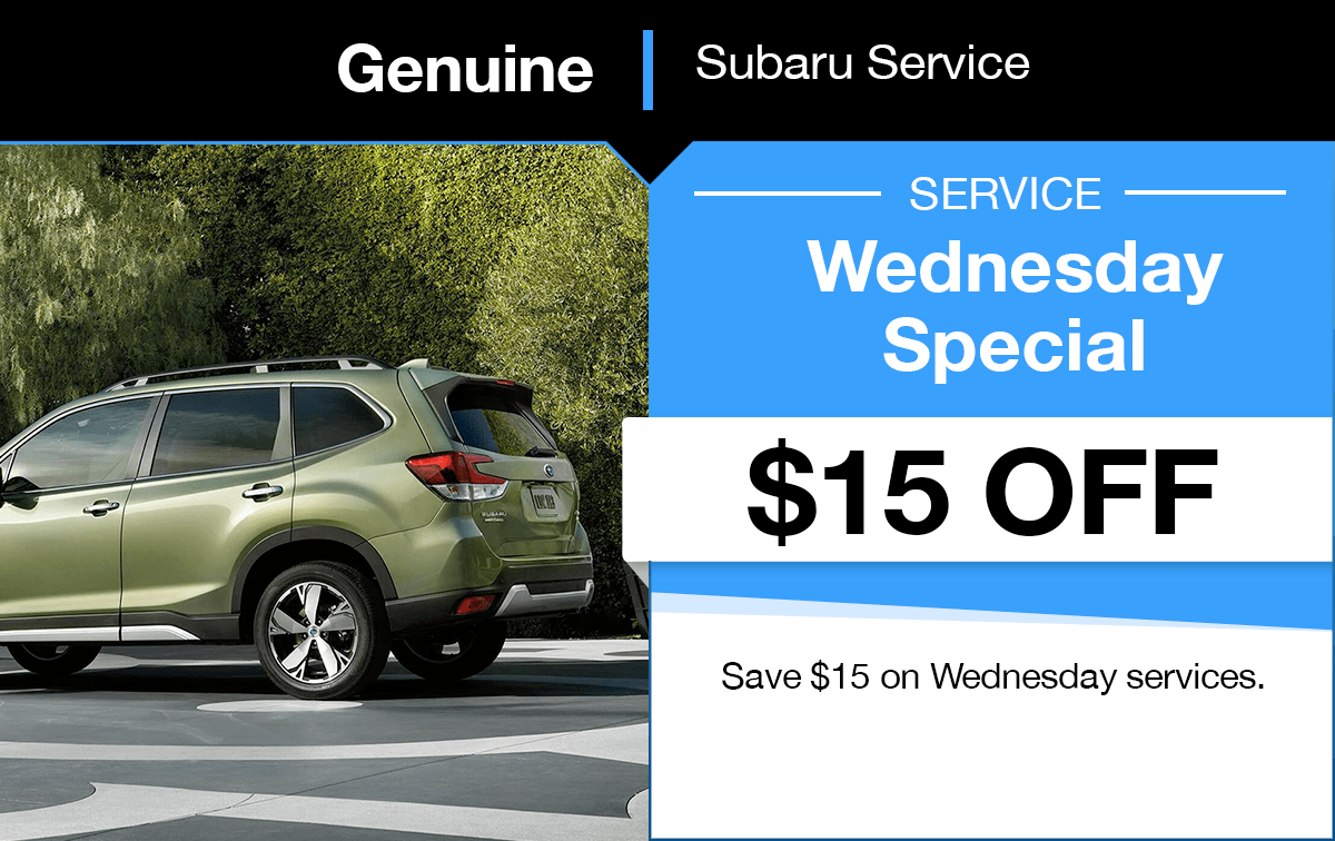 Subaru Wednesday Service Special Coupon