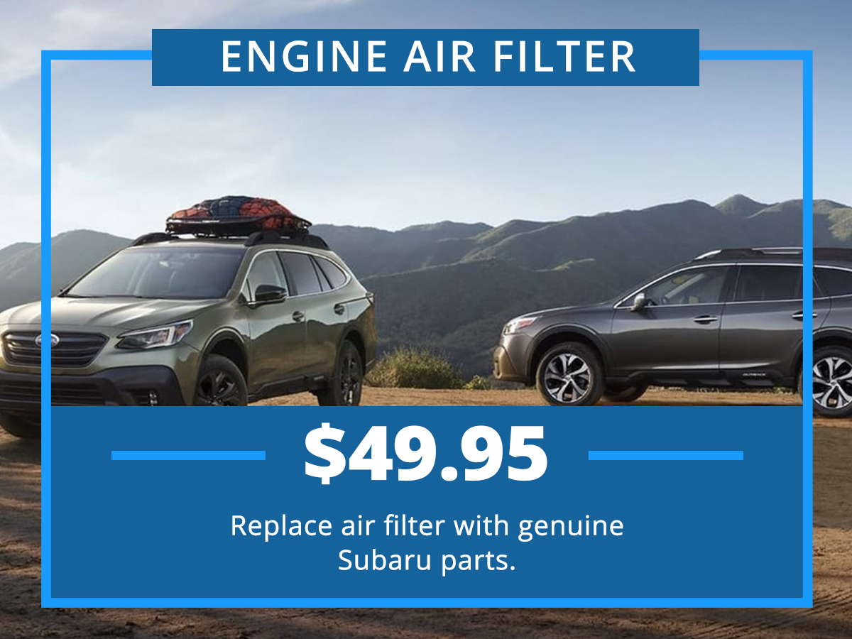 subaru engine air filter replacement