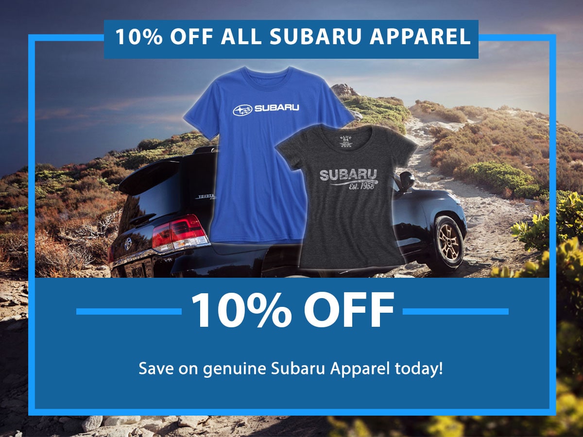 Subaru Apparel Special Coupon