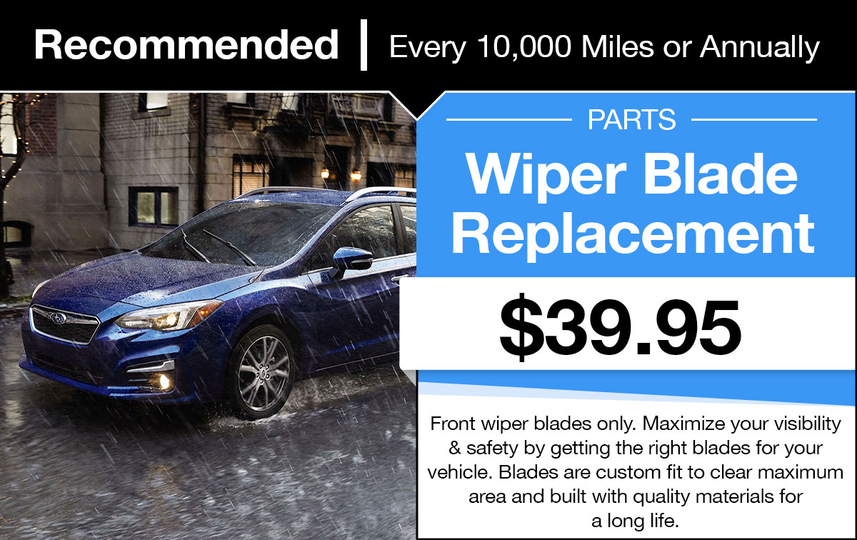 Subaru windshield deals wiper replacement