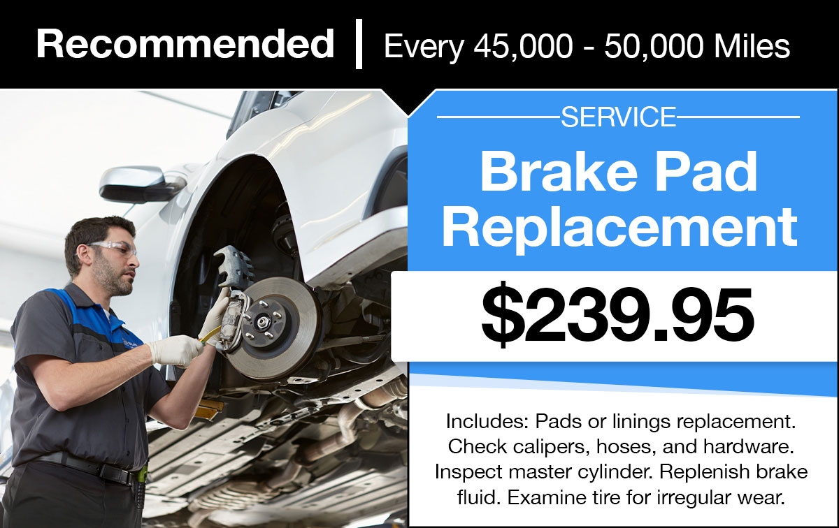 Subaru Brake Pad Replacement Service Special Coupon