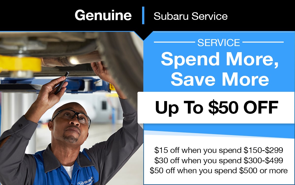 Subaru Spend More Save More Special Coupon