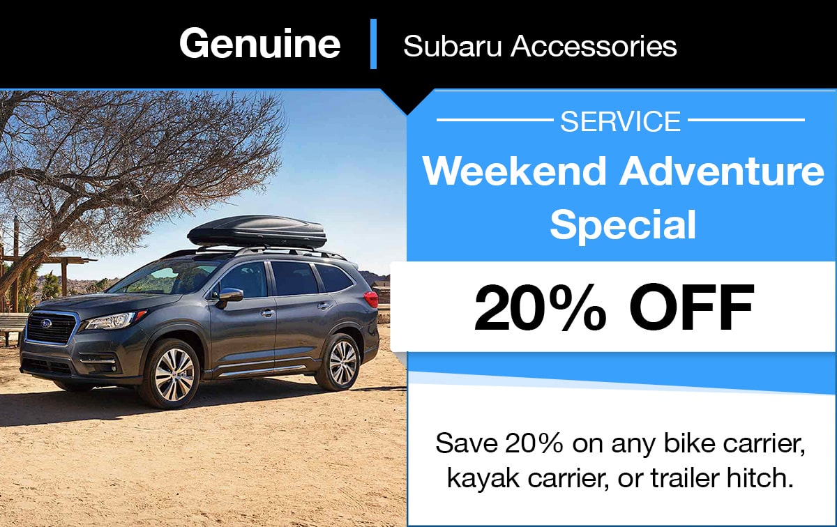 Subaru Weekend Adventure Special Coupon