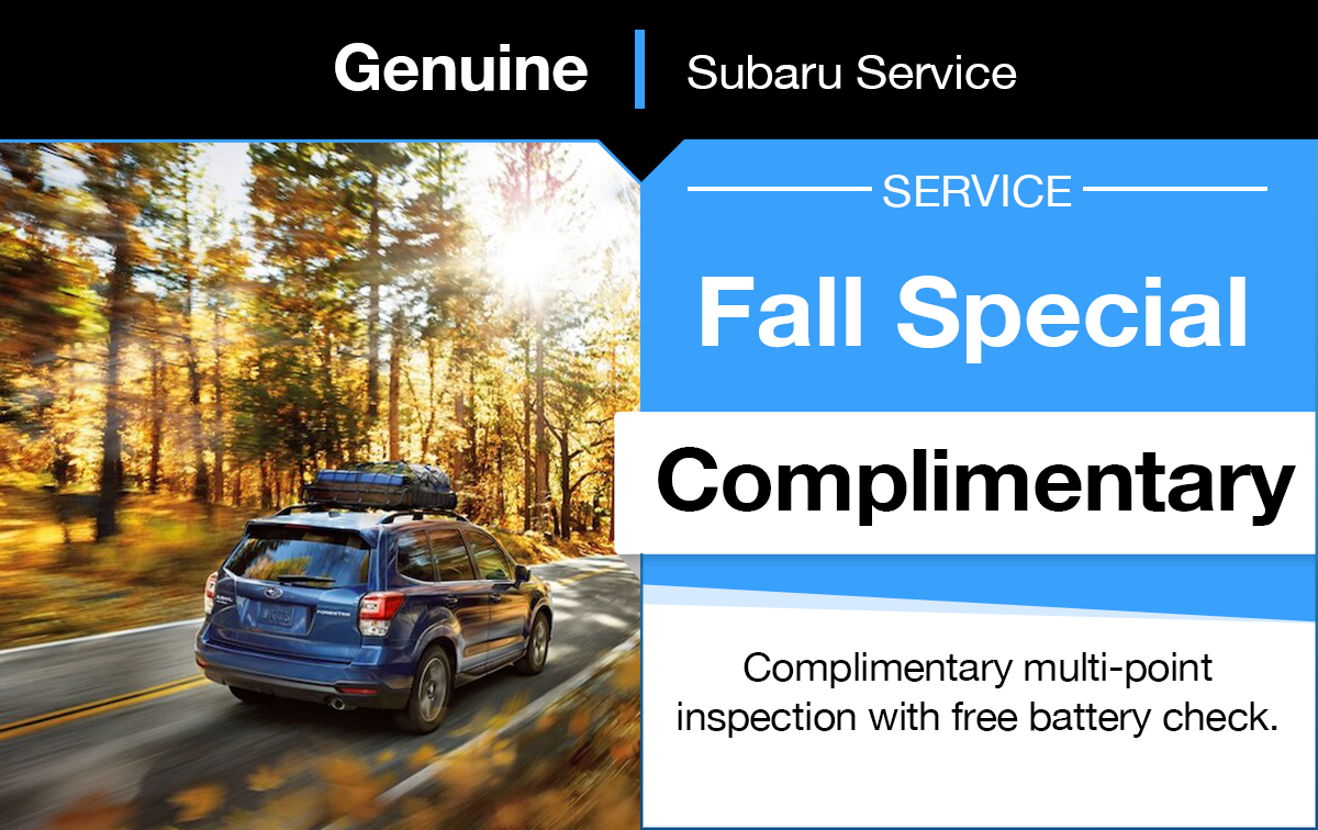 Subaru Fall Special Coupon