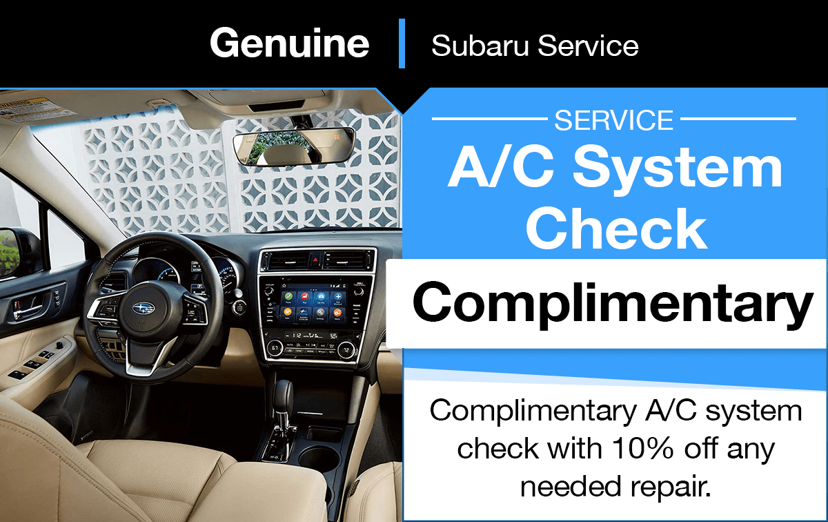 Subaru A/C System Check Special Coupon