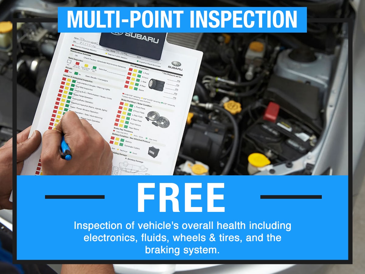 Subaru Multi-Point Vehicle Inspection Service Special Coupon