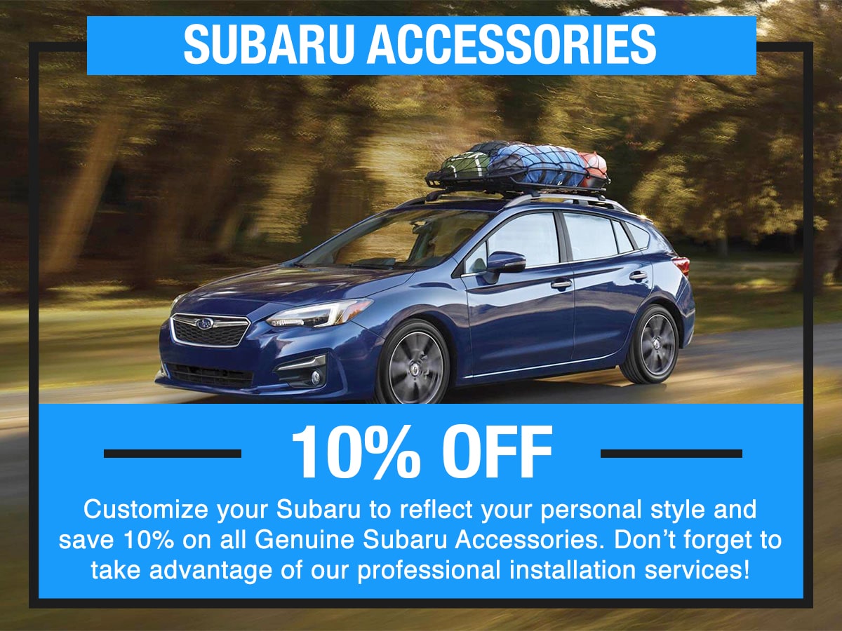 Subaru Accessories Special Coupon