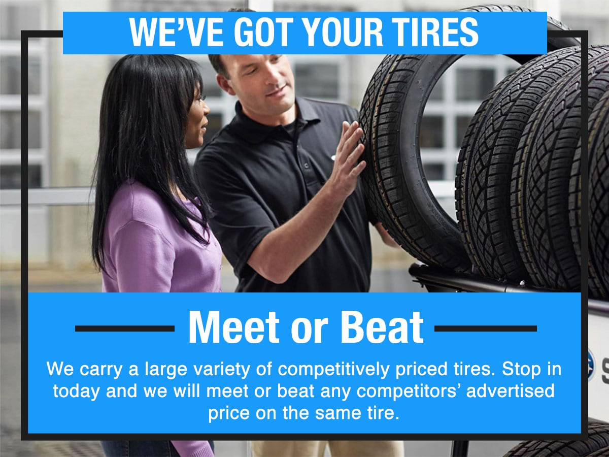 We've Got Your Tires Service Special Coupon