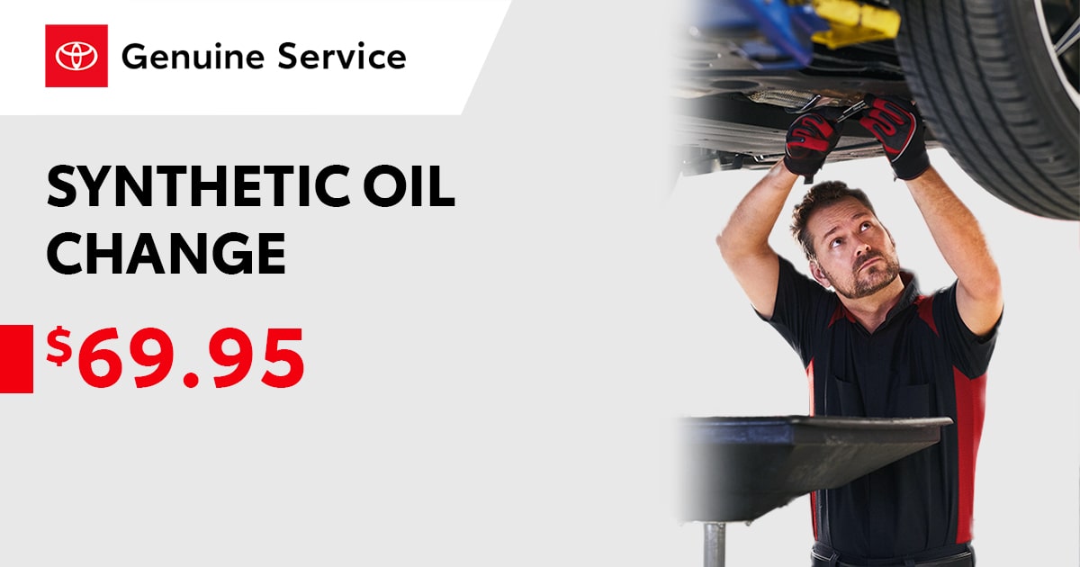 Toyota Synthetic Oil Change Service Special Coupon