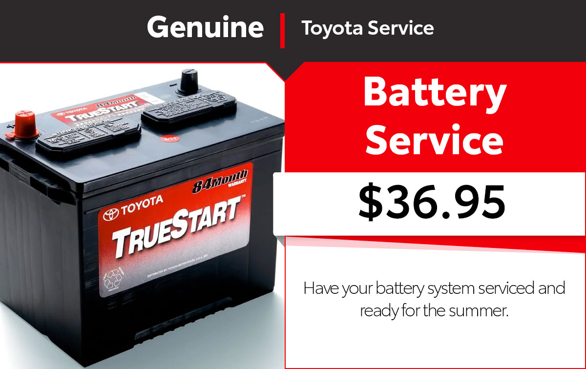 Service & Parts Specials North Toyota Service Center