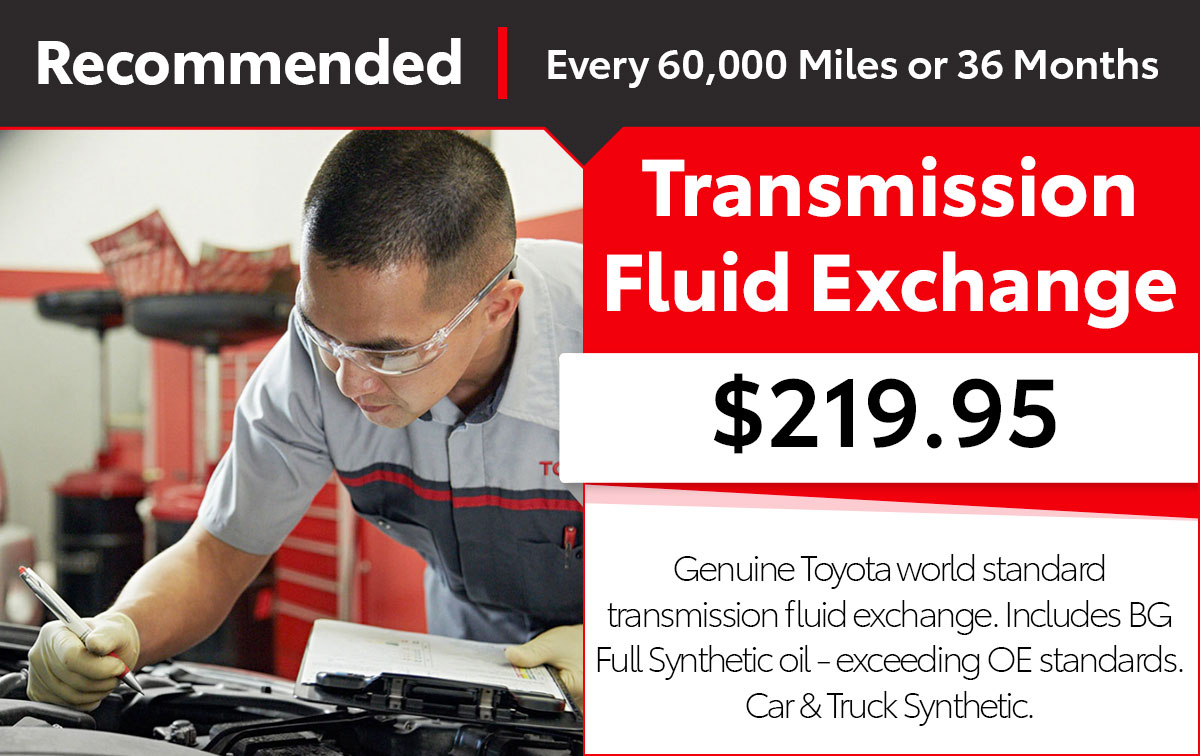 Service & Parts Specials North Toyota Service Center