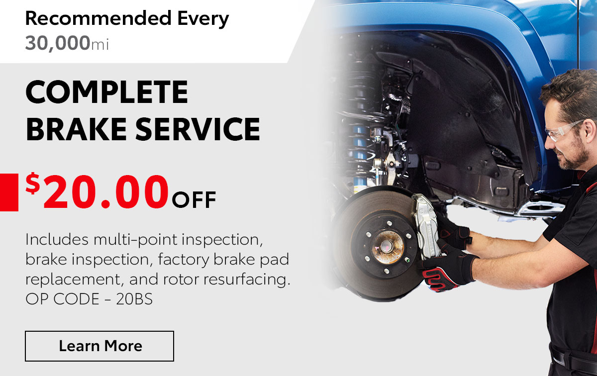 Complete Brake Service Special Coupon