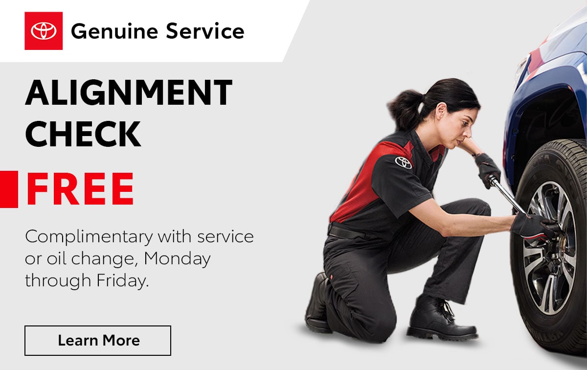 Toyota Alignment Check Service Special Coupon