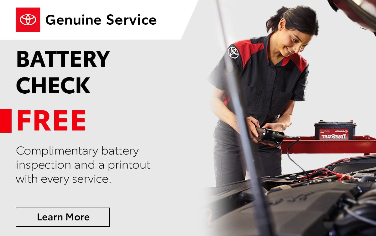 Toyota Battery Check Service Special Coupon Toyota Battery Check Service Special Coupon