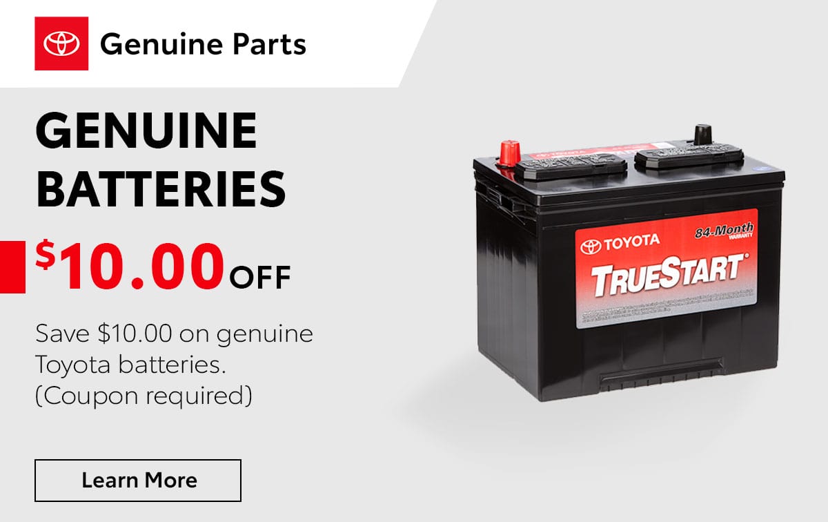 Toyota Genuine Batteries Service Special Coupon Toyota Genuine Batteries Service Special Coupon