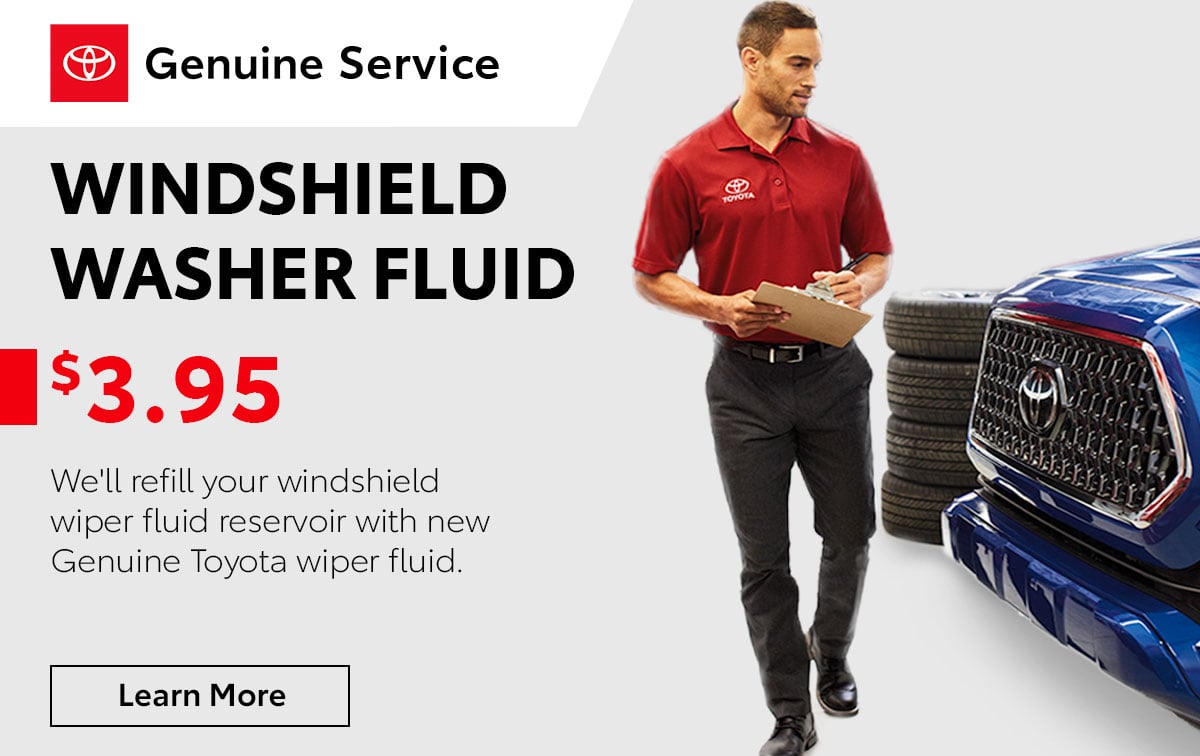 Toyota Windshield Washer Fluid Service Special Coupon Toyota Windshield Washer Fluid Service Special Coupon