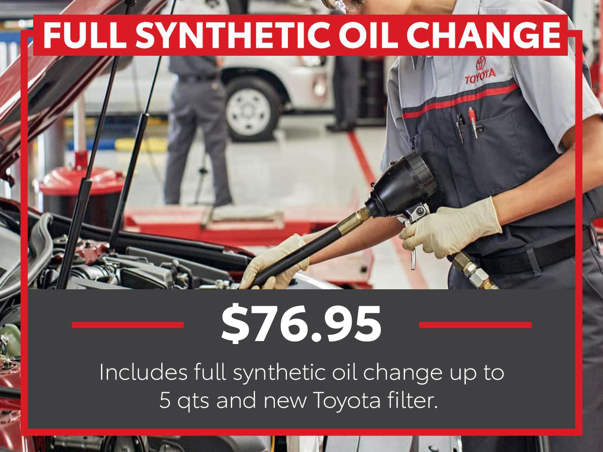 Full Synthetic Oil Change Service Special Coupon