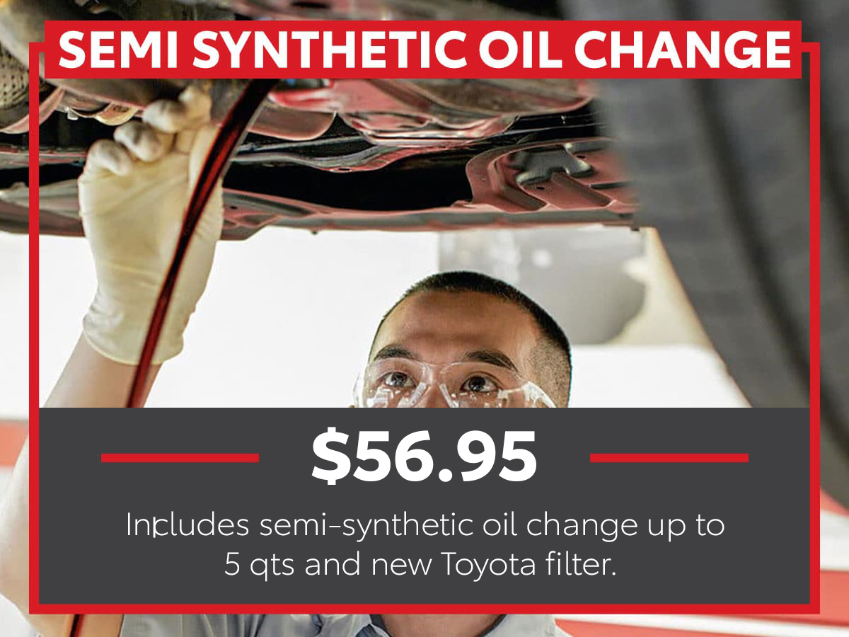 Semi Synthetic Oil Change Service Special Coupon