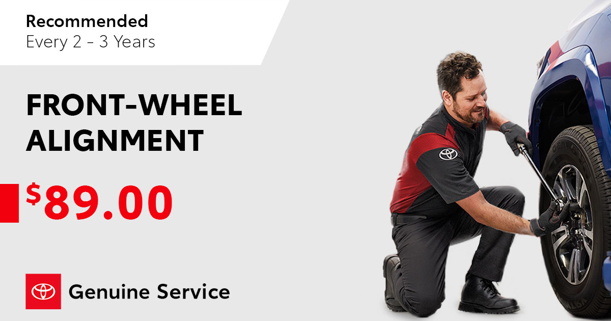 Toyota Front-Wheel Alignment Service Special Coupon