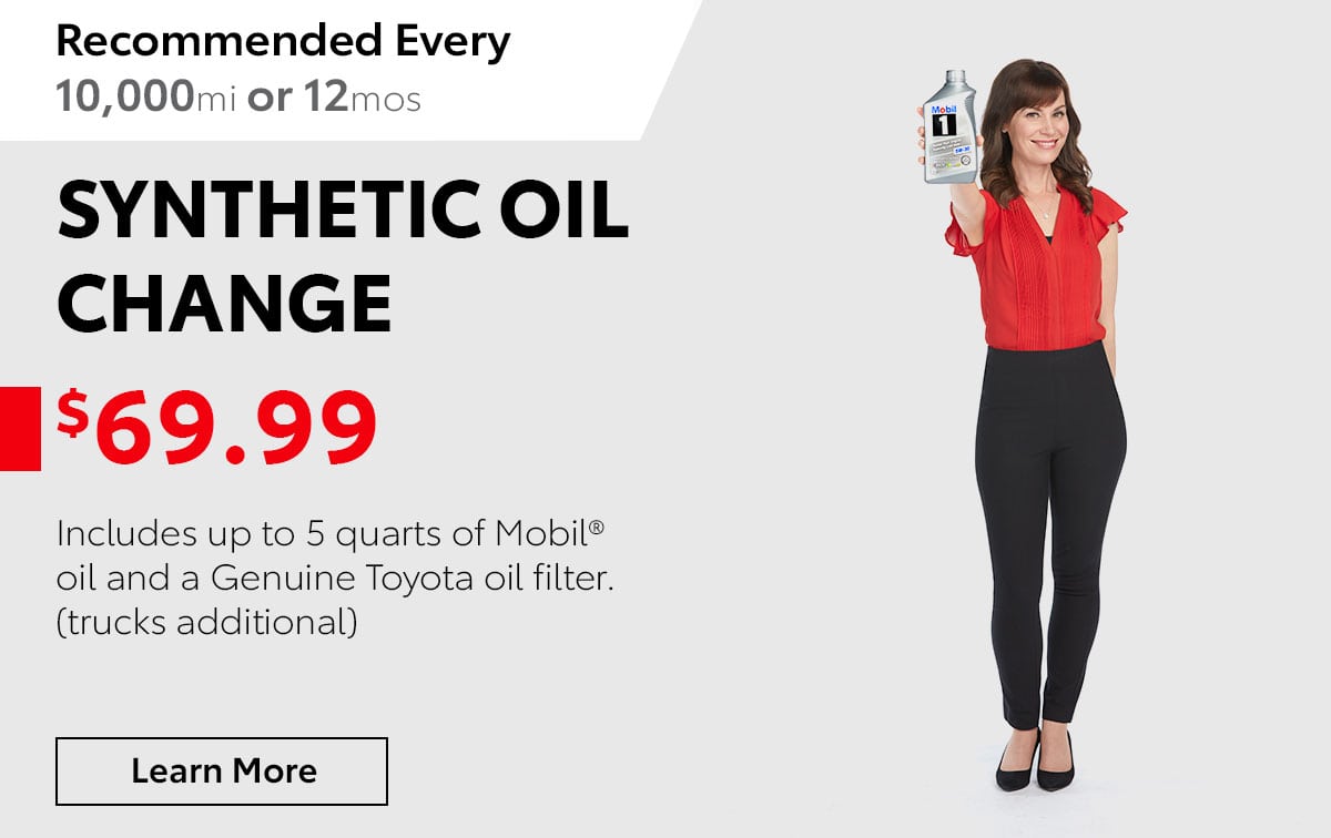 Toyota Synthetic Oil Change Special Coupon