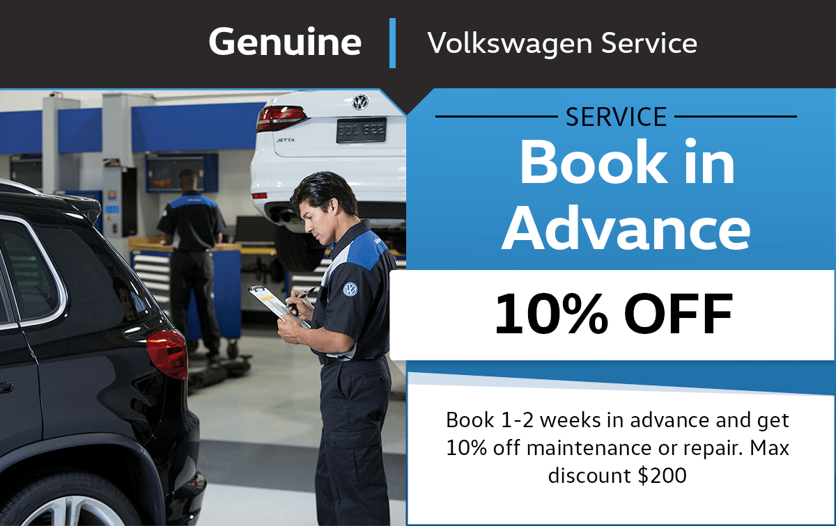 Volkswagen Book in Advance Special Coupon