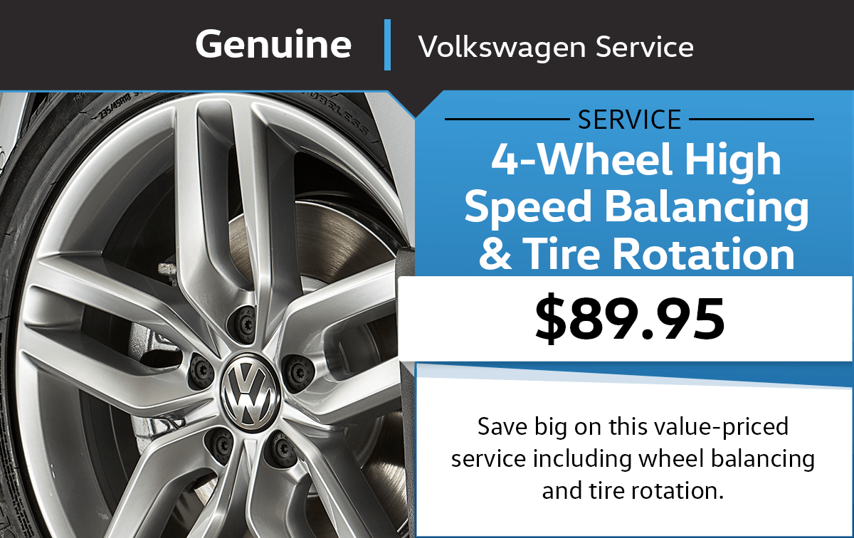 Volkswagen Tire Balancing & Rotation Service Special Coupon