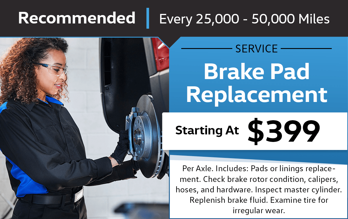Volkswagen Brake Pad Replacement Special