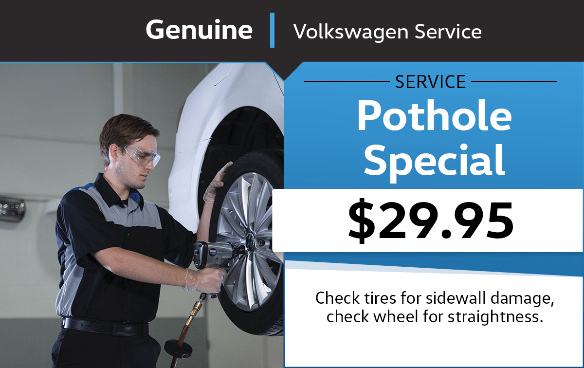 Volkswagen Pothole Service Special Coupon