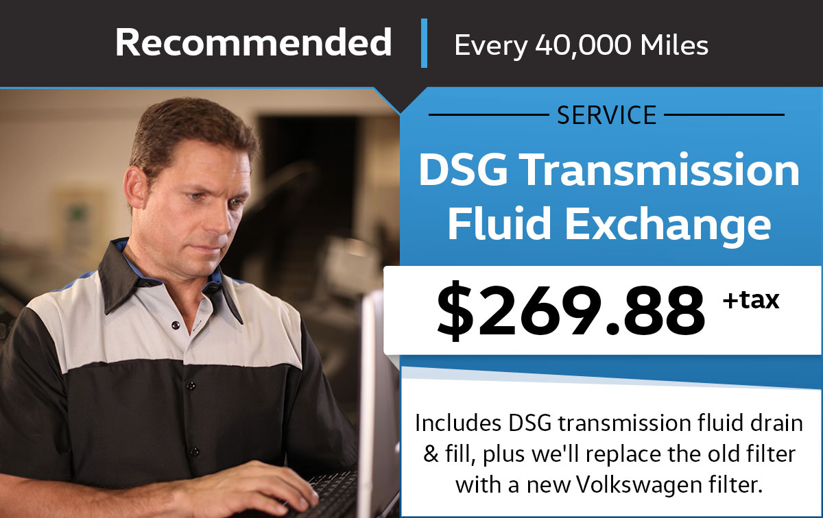VW Transmission Fluid Exchange Service Special Coupon