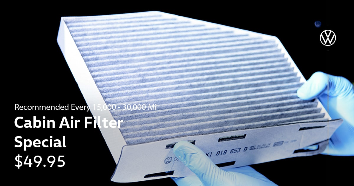 Volkswagen Cabin Air Filter Special Service Coupon