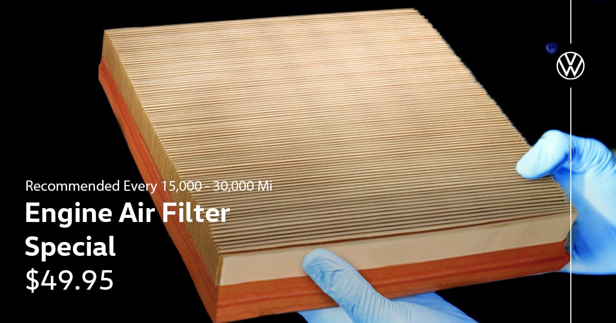 Volkswagen Engine Air Filter Special Service Coupon