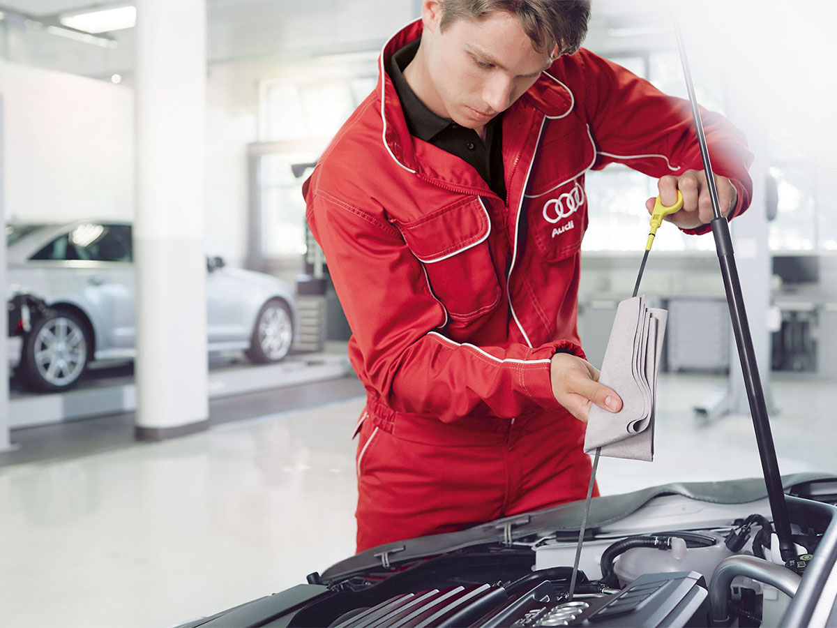 Audi shop oil change